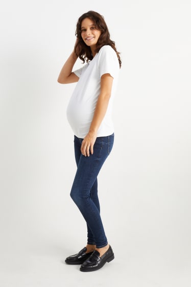 Damen - Umstandsjeans - Skinny Jeans - LYCRA® - jeansblau