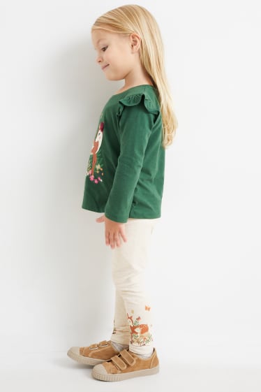 Bambini - Confezione da 5 - leggings termici - crema