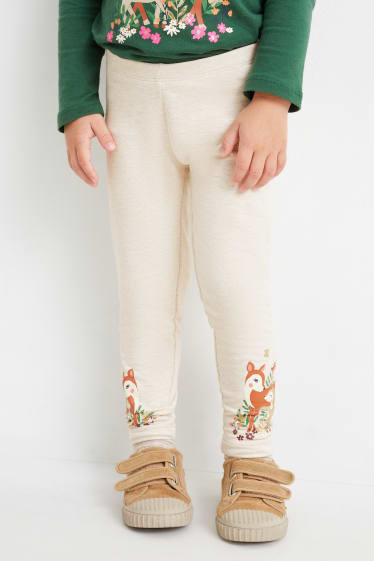 Bambini - Confezione da 5 - leggings termici - crema