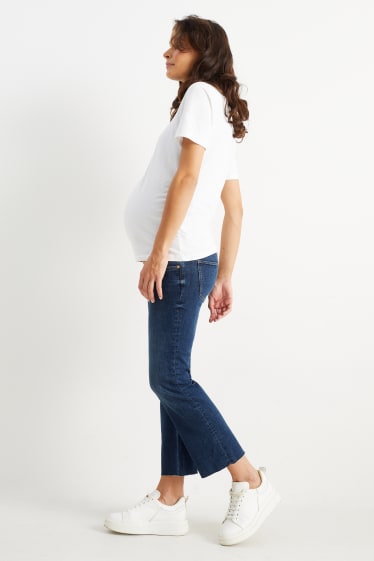 Dames - Zwangerschapsjeans - bootcut jeans - LYCRA® - jeansblauw