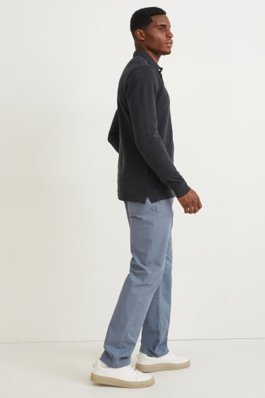 Hommes - Pantalon - regular fit - gris foncé