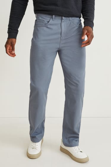 Uomo - Pantaloni - regular fit - grigio scuro