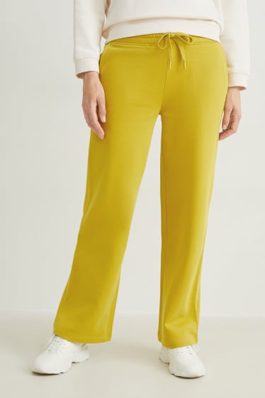 Damen - Basic-Jogginghose - gelb