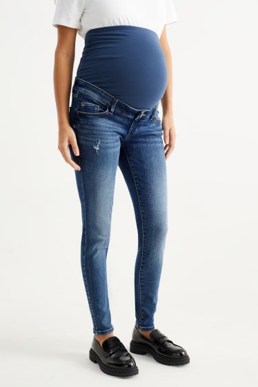 Kobiety - Dżinsy ciążowe - Skinny jeans - dżins-niebieski