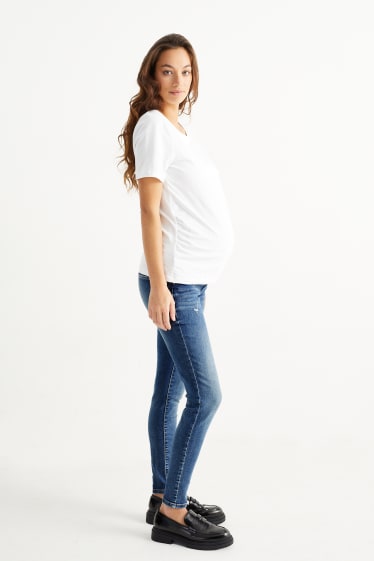 Kobiety - Dżinsy ciążowe - Skinny jeans - dżins-niebieski