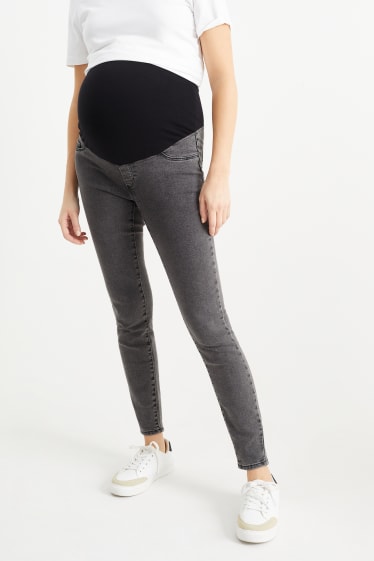 Damen - Umstandsjeans - Jegging Jeans - dunkeljeansgrau