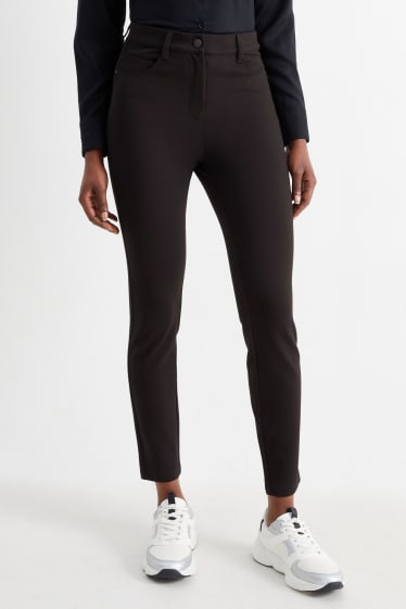 Damen - Jersey-Hose - Skinny Fit - schwarz
