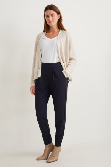 Dames - Jersey broek - donkerblauw