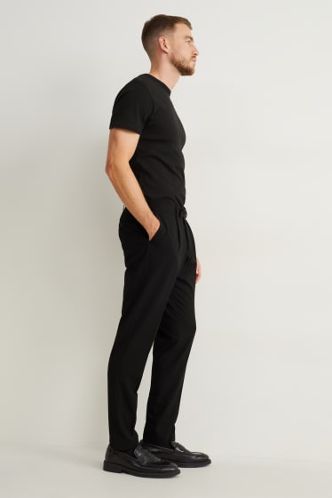 Uomo - Pantaloni coordinabili - slim fit - Flex - LYCRA® - Mix & Match - nero
