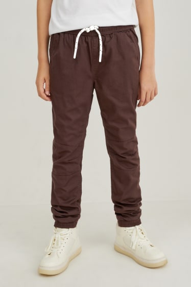 Enfants garçons - Lot de 2 - pantalons chauds - noir