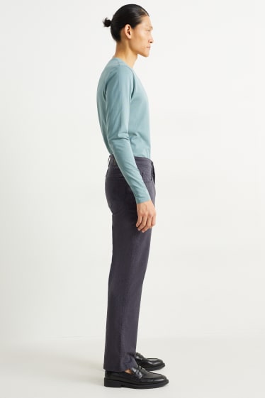 Home - Pantalons - regular fit - texà gris fosc