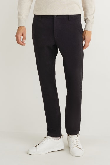 Heren - Chino - slim fit - Flex - zwart