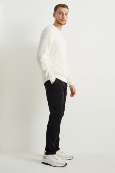 Uomo - Pantaloni cargo - regular fit - nero
