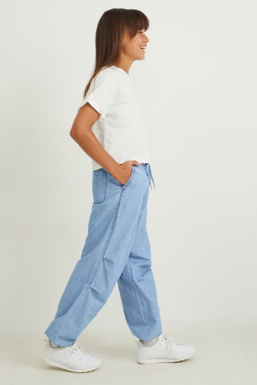 Kinderen: meisjes - Broek - jeansdonkerblauw