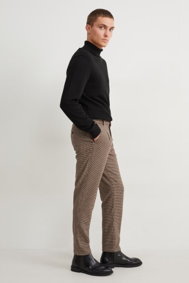 Uomo - Pantaloni chino - tapered fit - marrone