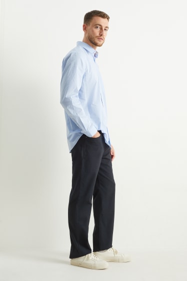 Men - Trousers - regular fit - Flex - dark blue