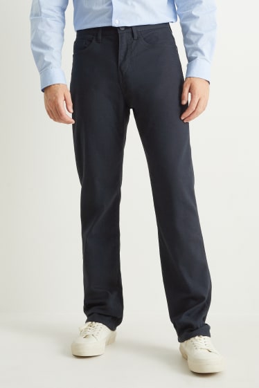 Men - Trousers - regular fit - Flex - dark blue