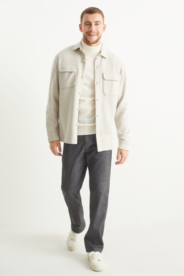 Home - Pantalons - regular fit - Flex - gris fosc