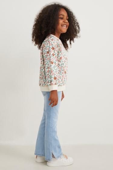Enfants filles - Jean à jambe évasée - jean bleu clair