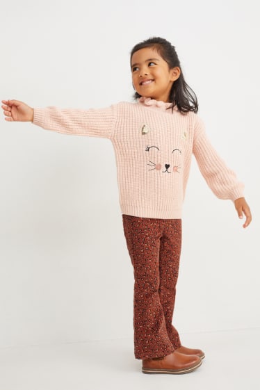Kinderen: meisjes - Corduroy broek - bruin