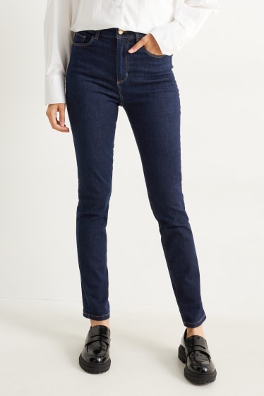 Donna - Slim jeans - vita alta - LYCRA® - jeans blu scuro