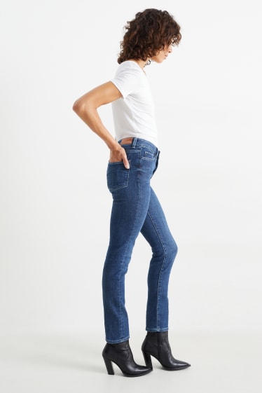 Women - Slim jeans - thermal jeans - LYCRA® - blue denim