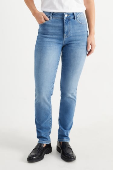 Donna - Slim jeans - vita media - jeans modellanti - LYCRA® - jeans azzurro
