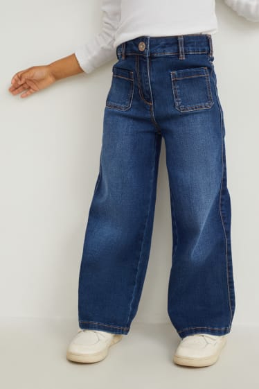 Kinder - Wide Leg Jeans - jeansblau