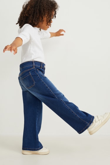 Kinderen - Wide leg jeans - jeansblauw