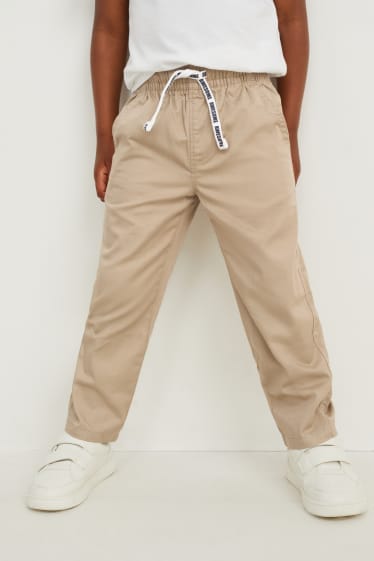 Kinder Buben - Stoffhose - beige