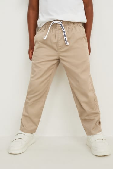 Enfants - Pantalon en toile - beige