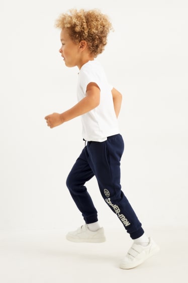 Enfants garçons - Spider-Man - pantalon de jogging - phosphorescent - bleu foncé