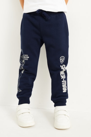 Enfants garçons - Spider-Man - pantalon de jogging - phosphorescent - bleu foncé
