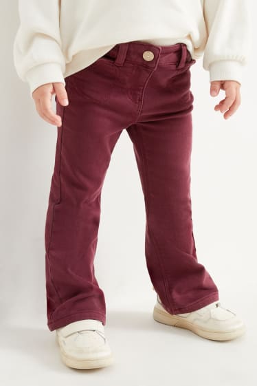 Kinder Mädchen - Thermohose - dunkelrot
