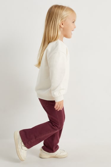 Kinder Mädchen - Thermohose - dunkelrot