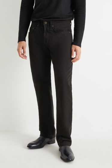 Bărbați - Pantaloni termoizolanți - regular fit - negru