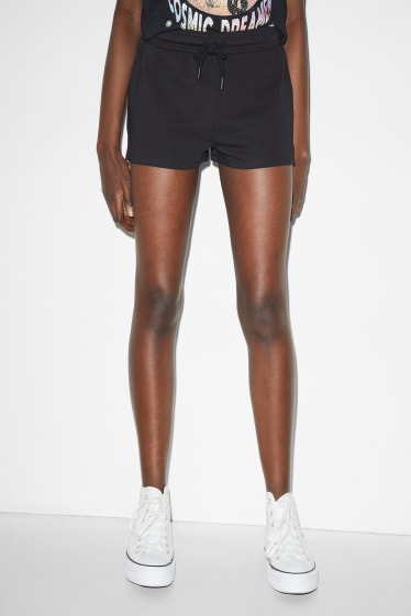 Dames - CLOCKHOUSE - sweatshorts - zwart