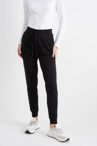 Dona - Pantalons de xandall bàsics - negre