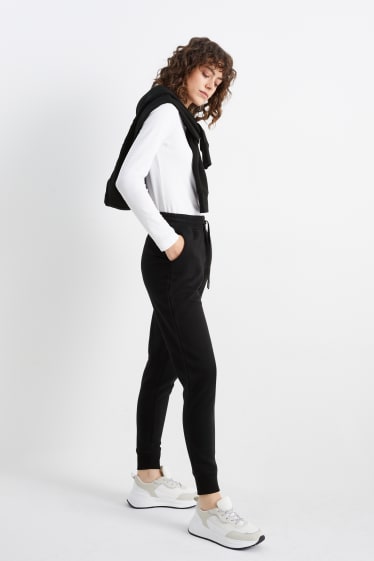 Damen - Basic-Jogginghose - schwarz