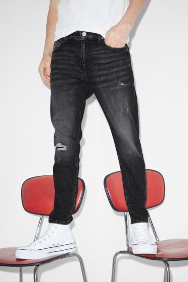 Hommes - Carrot jean - LYCRA® - jean gris foncé