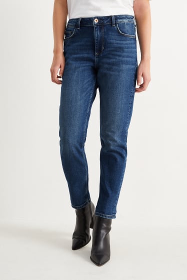 Mujer - Boyfriend jeans - mid waist - LYCRA® - vaqueros - azul