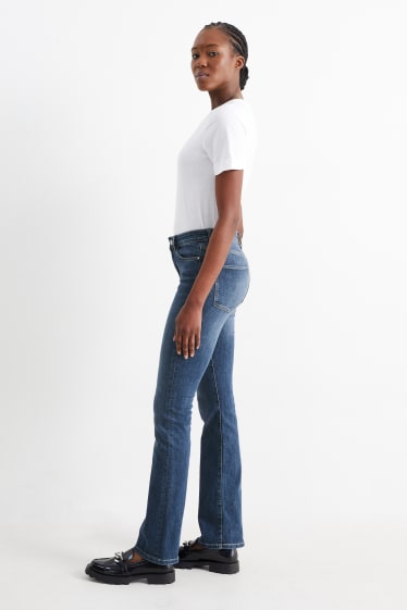 Dames - Bootcut jeans - mid waist - LYCRA® - jeansblauw