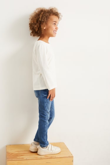 Enfants filles - Skinny jean - jean doublé - jean bleu