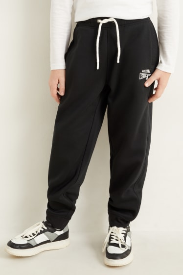 Enfants garçons - Pantalon de jogging chaud - noir