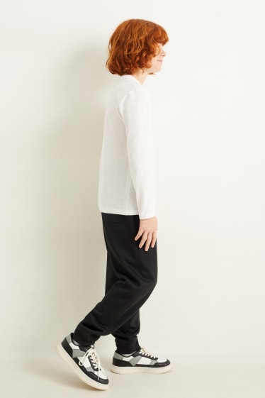 Enfants garçons - Pantalon de jogging chaud - noir