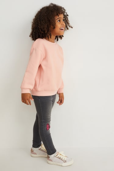 Kinderen: meisjes - Minnie Mouse - jegging jeans - jeanslichtgrijs