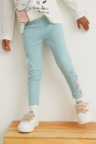 Nena - Peppa Pig - leggings - verd menta