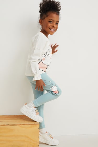 Nena - Peppa Pig - leggings - verd menta