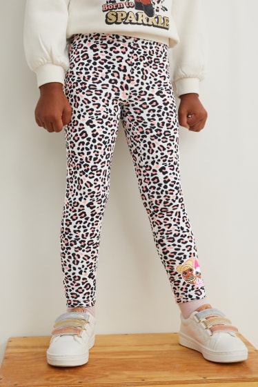 Enfants filles - L.O.L. Surprise - leggings doublés - gris