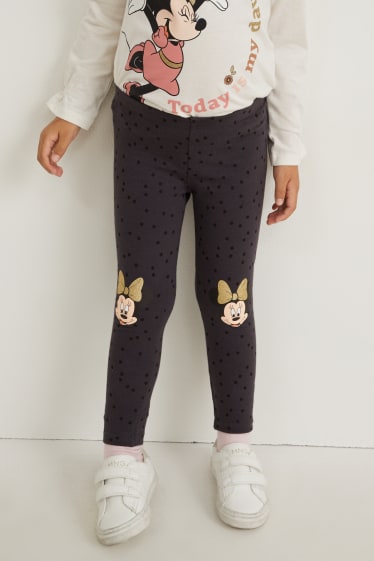 Niños - Pack de 3 - Minnie Mouse - leggings térmicos - rosa